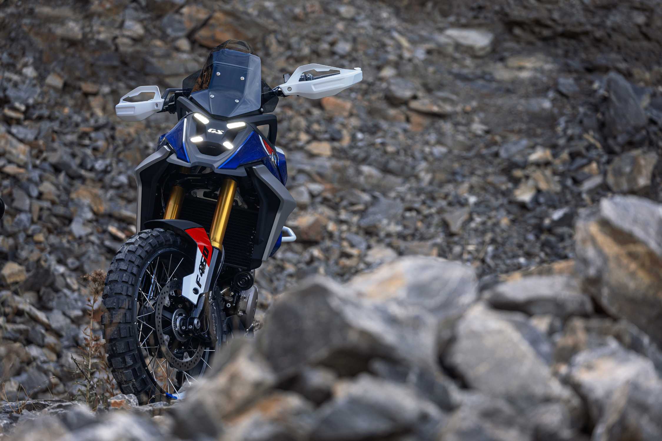 2026 BMW Concept F 450 GS X-Matrix LED Headlight and Enduro Cockpit